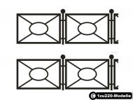 Art-Nr. 14002 - Bahnsteig-/Universalzaun - Höhe ca. 5,8mm - Länge ca. 22cm